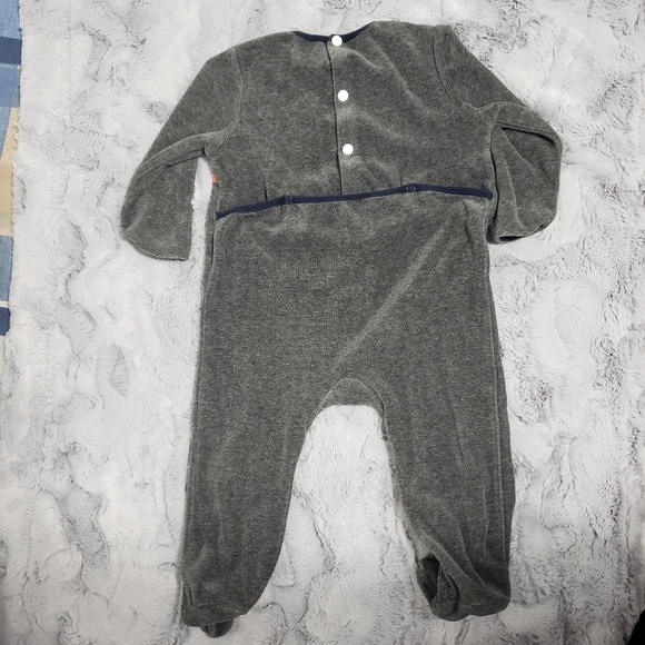 Danny Boy Velour Footie - Picture 2 of 5